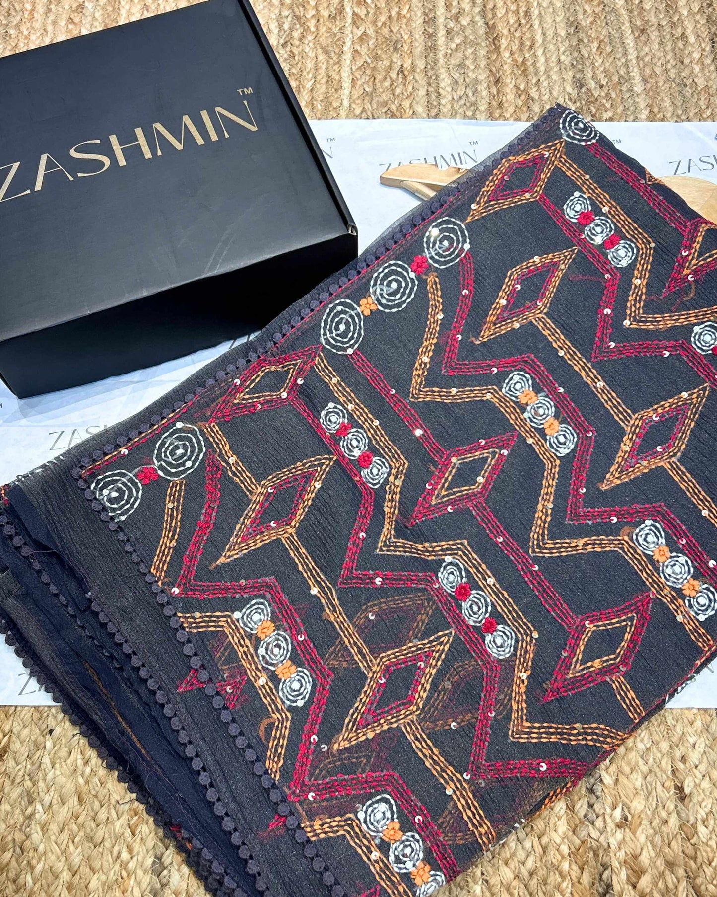 Zashmin Starry Drape Dark Purple