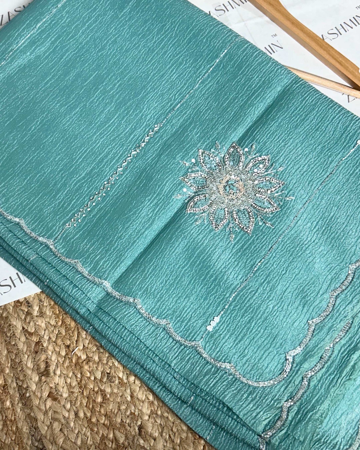 Zashmin Lotus Sea Green