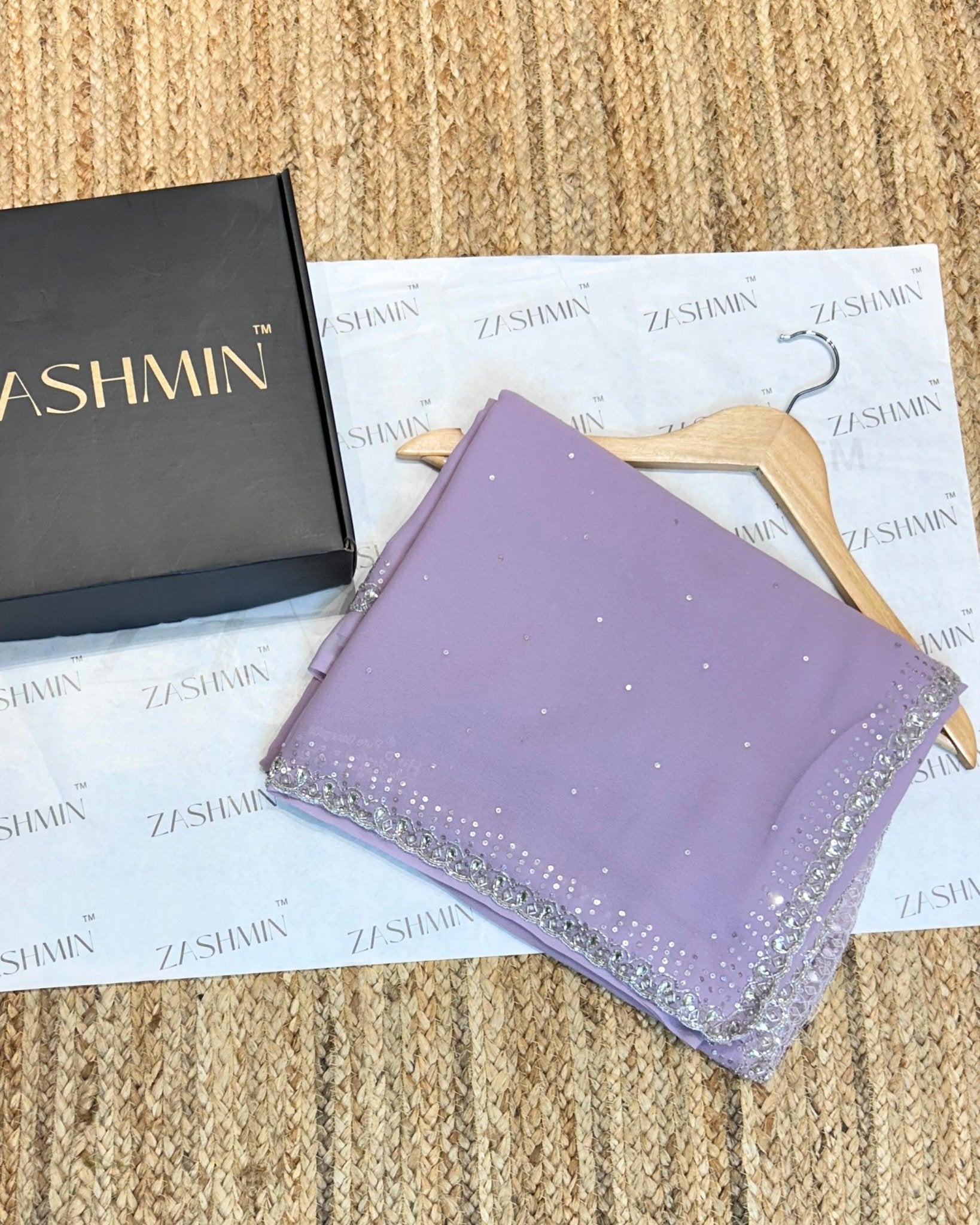 SAREE/FZG33 Zashmin Moonlight Lavender - Zashmin