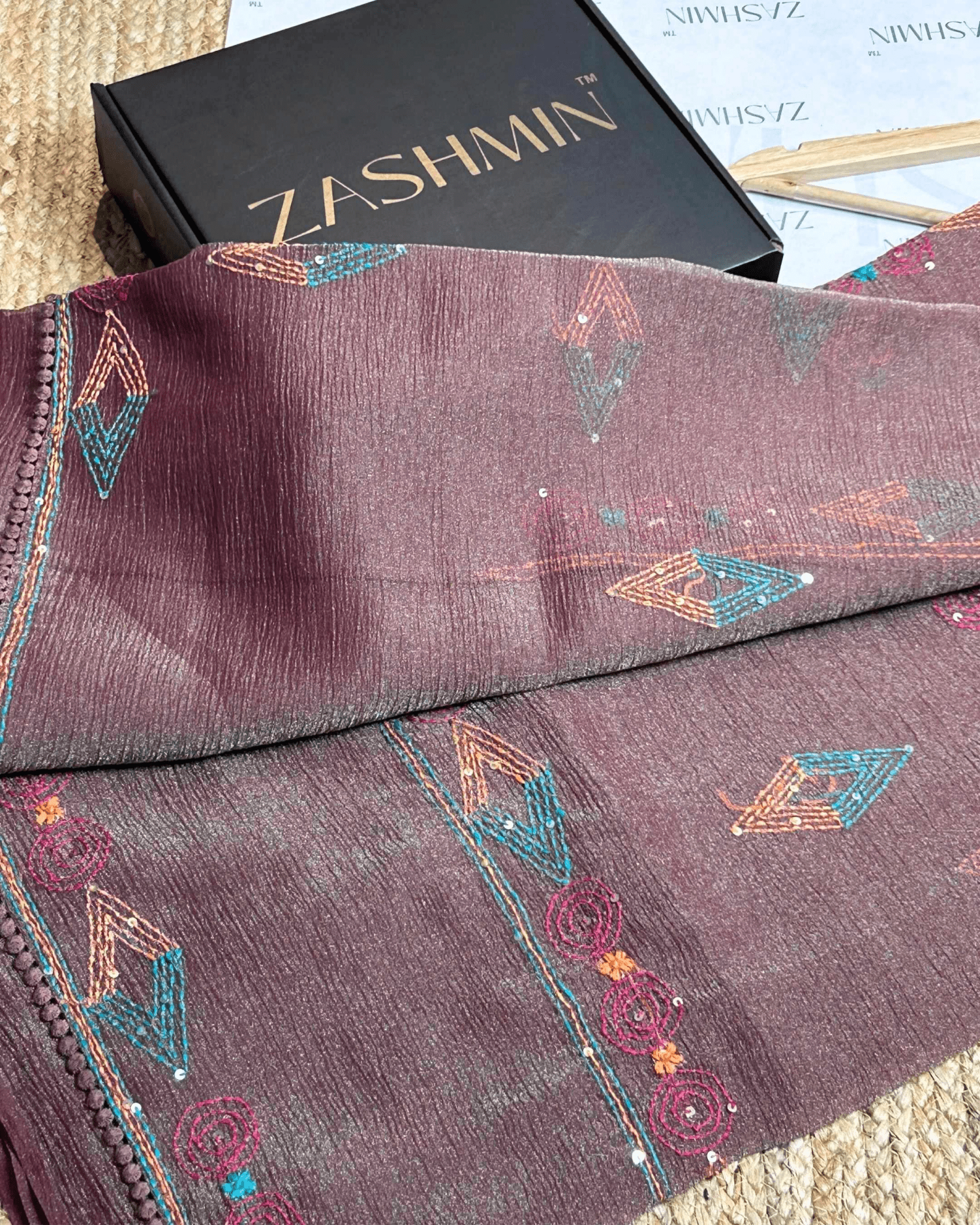 SAREE/SAA164 Zashmin Starry Dark Chocolate - Zashmin