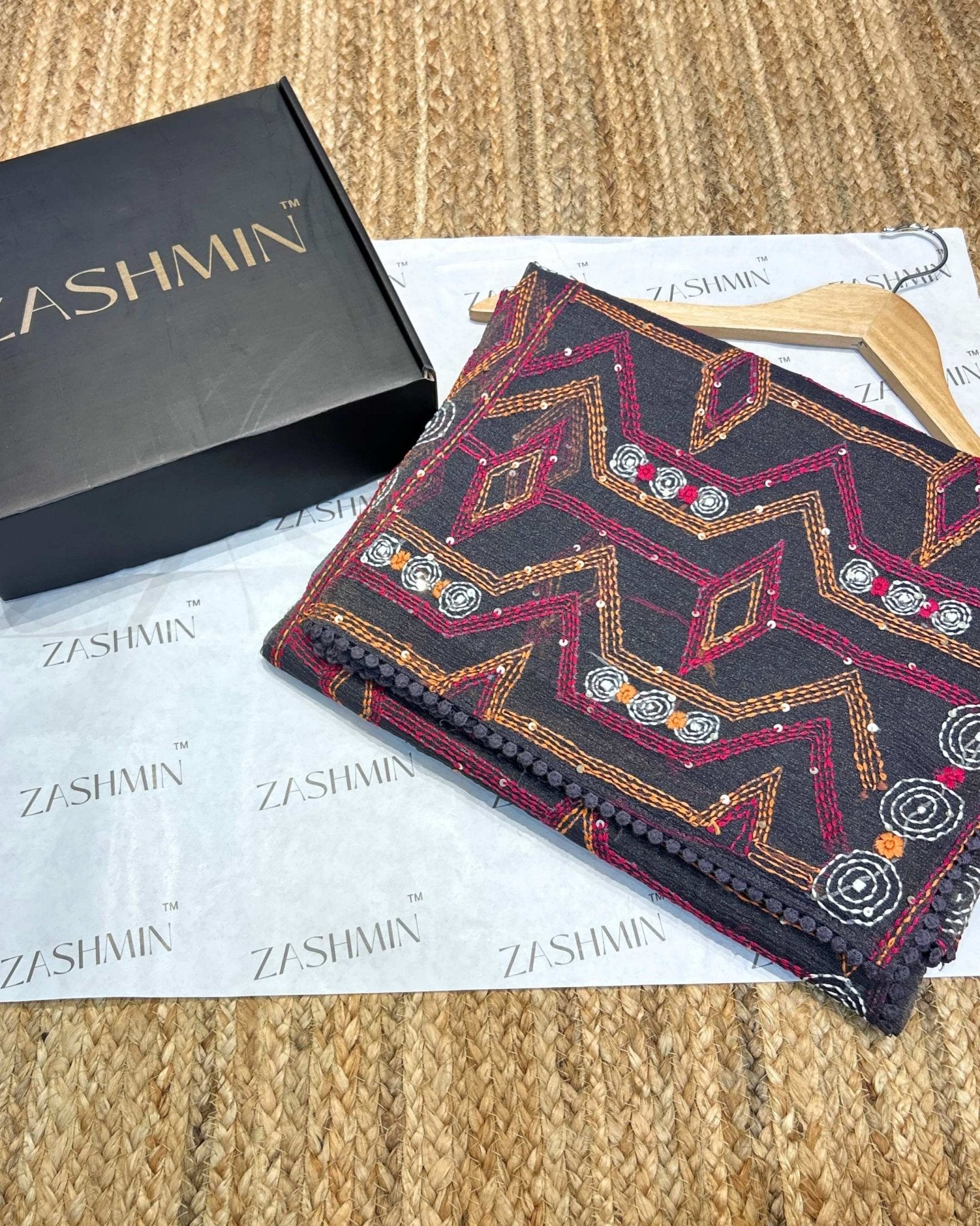 Zashmin Starry Drape Dark Purple - Zashmin