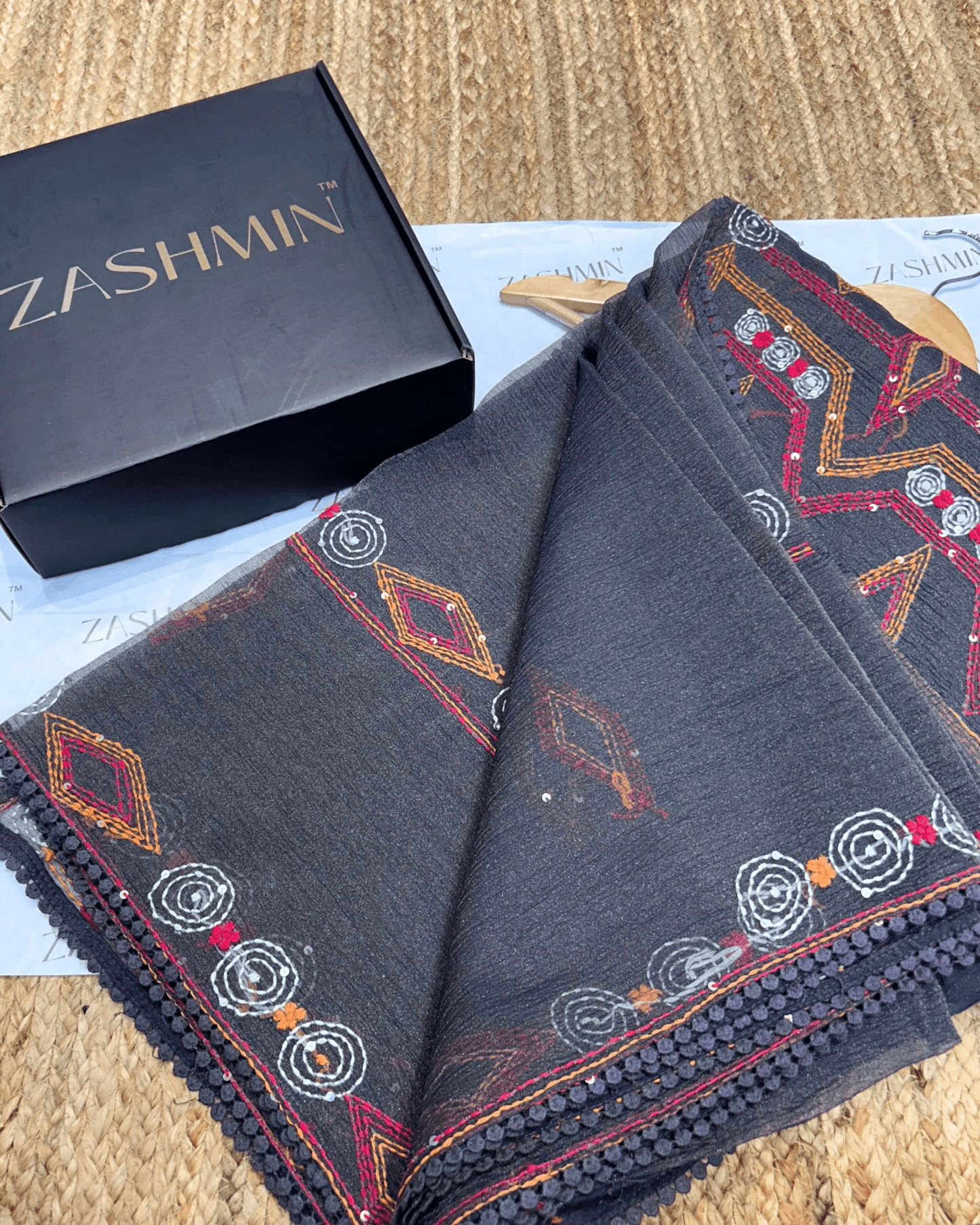 Zashmin Starry Drape Dark Purple - Zashmin