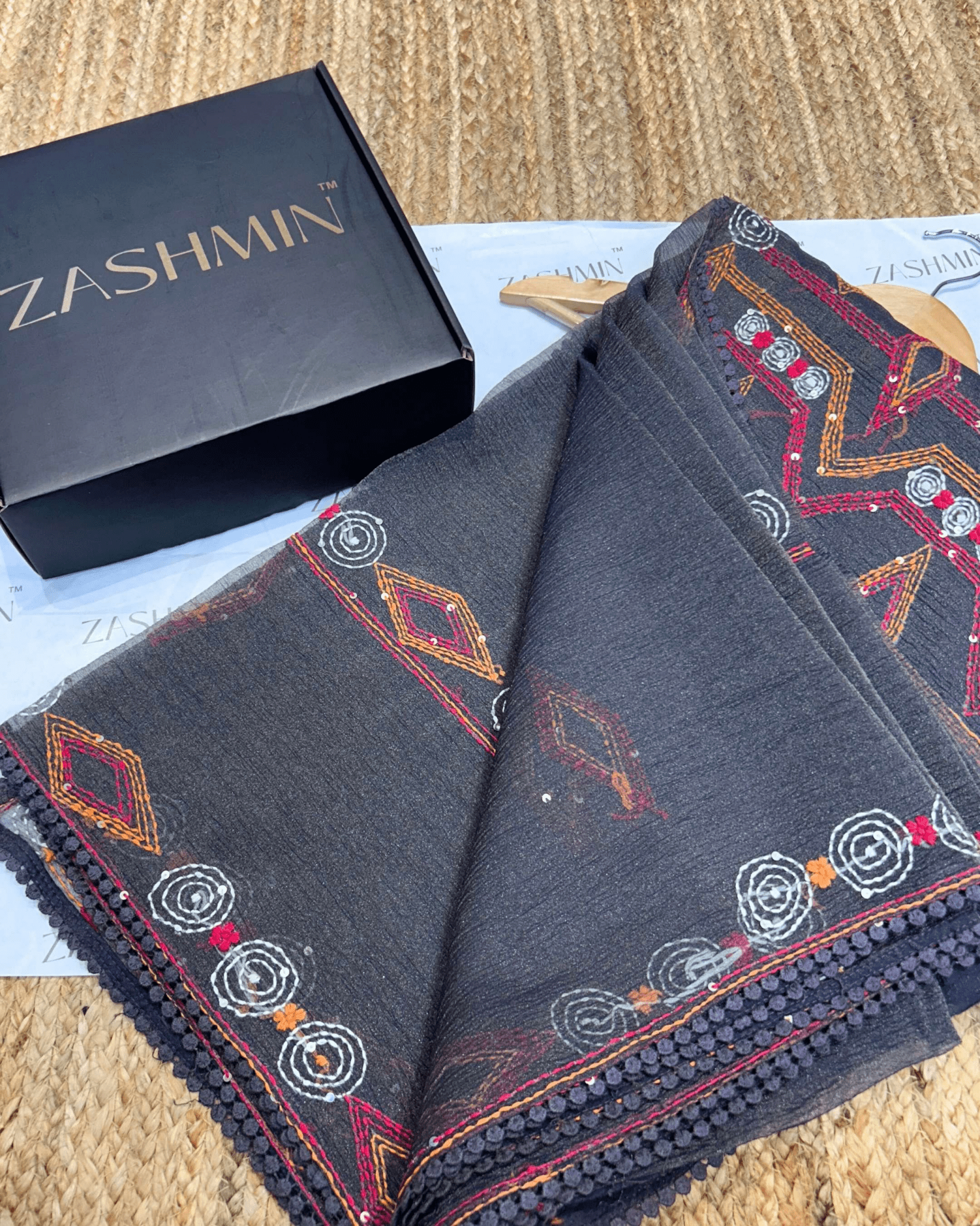 Zashmin Starry Drape Dark Purple - Zashmin